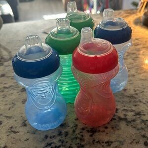 5x Nuby Sippy Cups